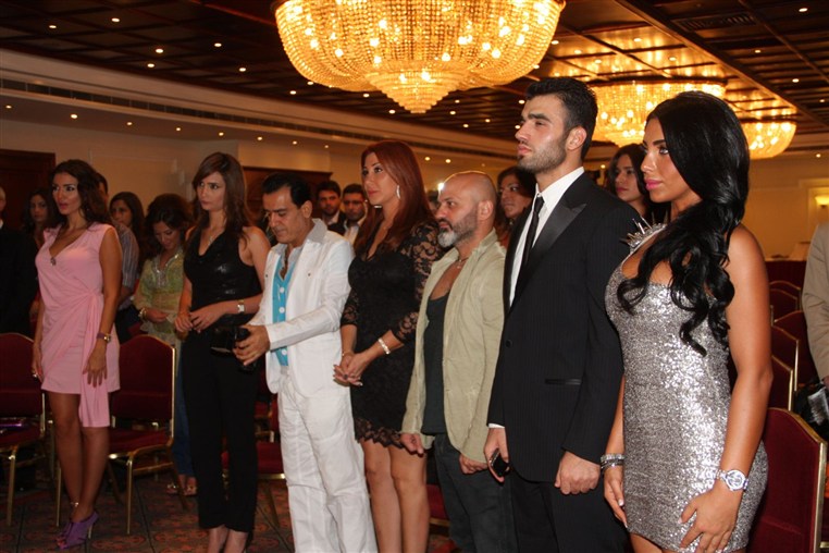 Press conference of Mr Arab world 2012